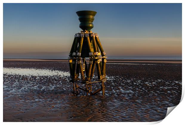 Mablethorpe Tide bell Print by GILL KENNETT