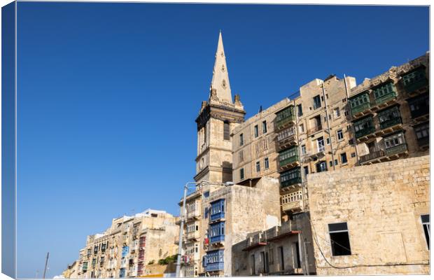 Old City of Valletta in Malta Canvas Print by Artur Bogacki