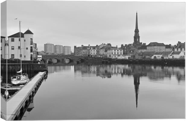 Down by the river, Ayr Scotland Canvas Print by Allan Durward Photography