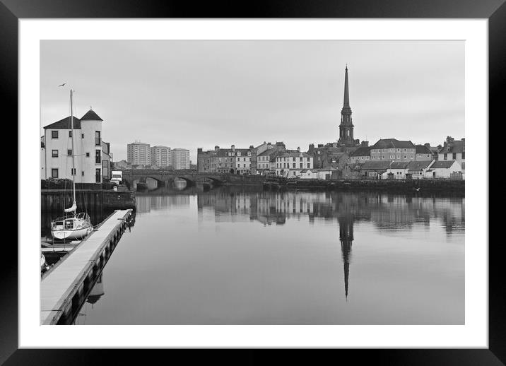 Down by the river, Ayr Scotland Framed Mounted Print by Allan Durward Photography