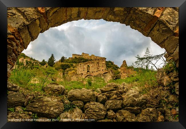 Mystras Town, Peloponnese, Greece Framed Print by Daniel Ferreira-Leite