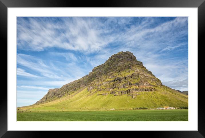 Icelandic Mountain Framed Mounted Print by Mark Godden