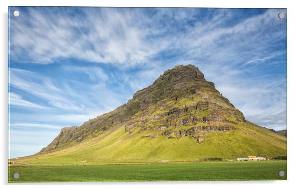 Icelandic Mountain Acrylic by Mark Godden
