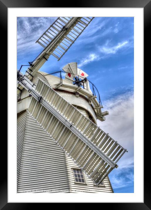 Upminster Windmill England  Framed Mounted Print by David Pyatt