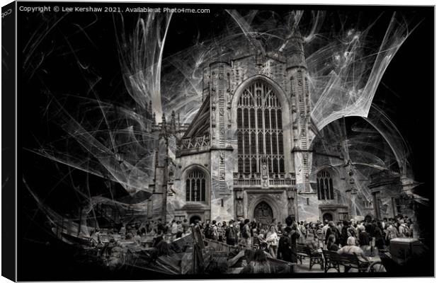 Bath Cathedral Canvas Print by Lee Kershaw