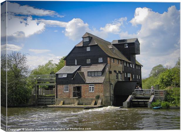 Houghton Water Mill Canvas Print by K7 Photography