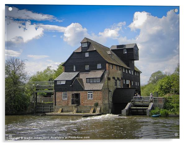 Houghton Water Mill Acrylic by K7 Photography