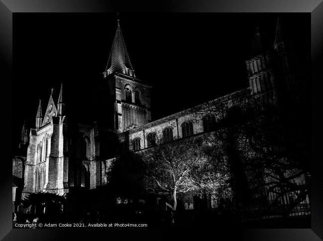 Rochester Cathedral | Black and White Framed Print by Adam Cooke