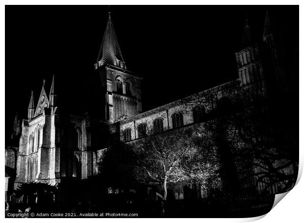 Rochester Cathedral | Black and White Print by Adam Cooke