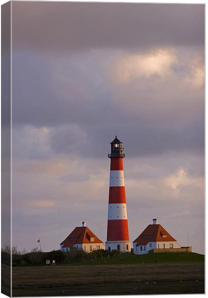 Lighthouse at dusk Canvas Print by Thomas Schaeffer