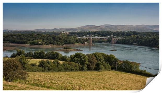 menai bridge Print by Alan Tunnicliffe