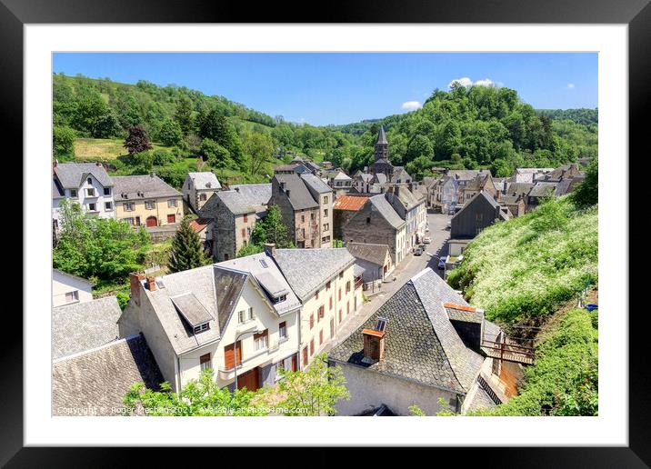 Historic Charm of Auvergne Framed Mounted Print by Roger Mechan