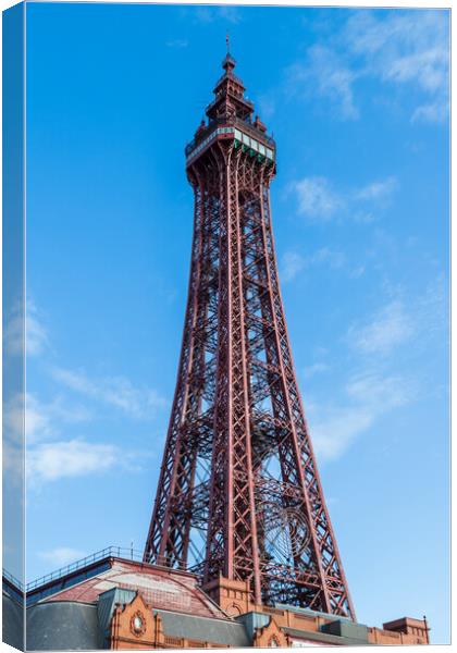 Blackpool Tower high above the skyline Canvas Print by Jason Wells
