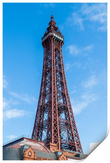 Blackpool Tower high above the skyline Print by Jason Wells