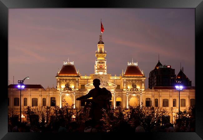 Ho Chi Minh City Hall Framed Print by peter schickert
