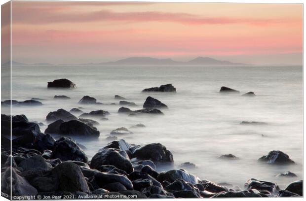 South Uist From Skye Canvas Print by Jon Pear