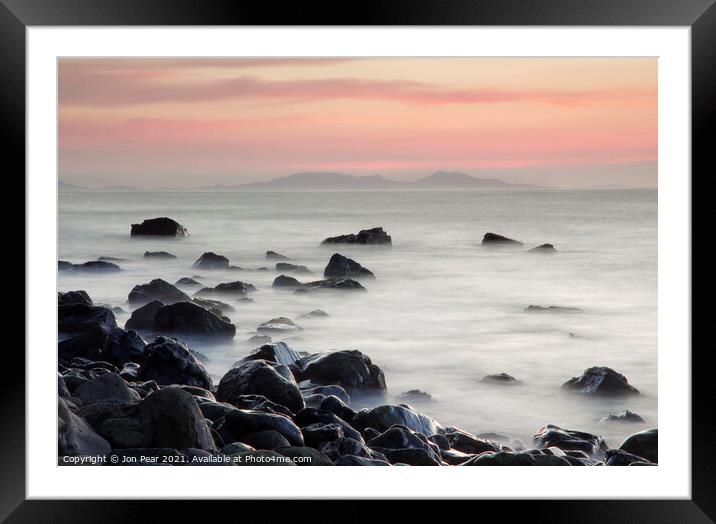 South Uist From Skye Framed Mounted Print by Jon Pear