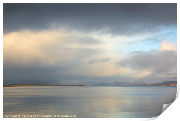 Isle of Skye from Applecross Print by Jon Pear