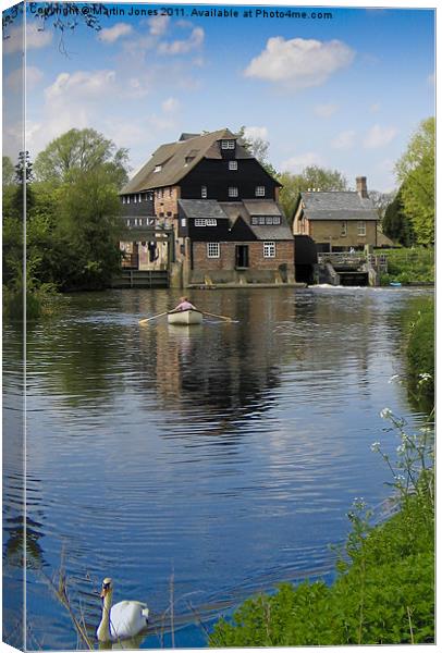 Houghton Water Mill Canvas Print by K7 Photography