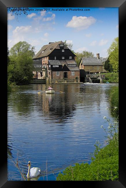 Houghton Water Mill Framed Print by K7 Photography