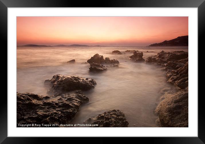 Afterglow Framed Mounted Print by Rory Trappe