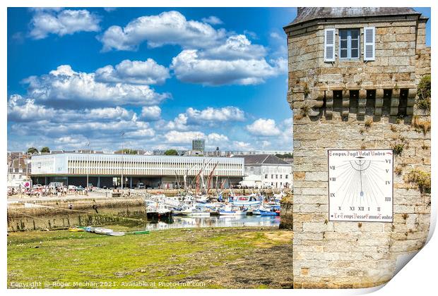 Timeless Charm of Concarneau Print by Roger Mechan
