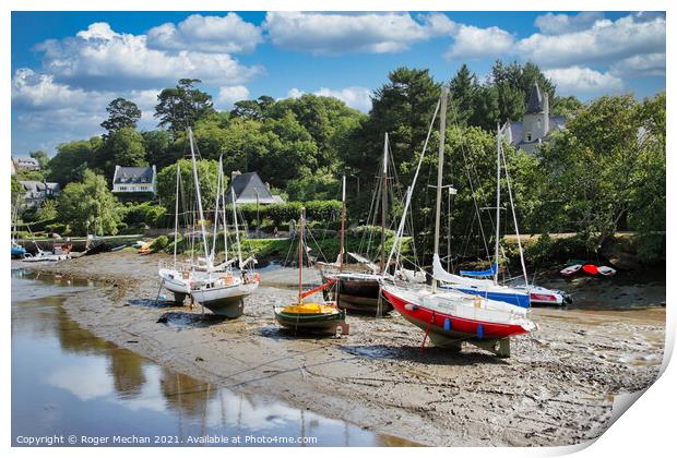 Serenity in Brittany Print by Roger Mechan