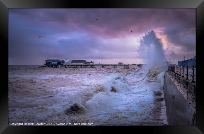 Storm at Cromer Framed Print by Rick Bowden