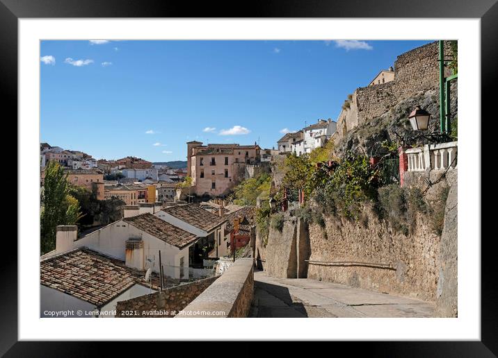 Cuenca, Spain, in an afternoon in fall Framed Mounted Print by Lensw0rld 