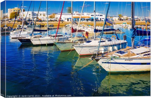 Visit to the city of Olhao, Algarve - 3 - Orton glow Edition Canvas Print by Jordi Carrio