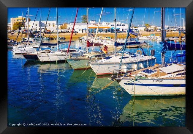 Visit to the city of Olhao, Algarve - 3 - Orton glow Edition Framed Print by Jordi Carrio