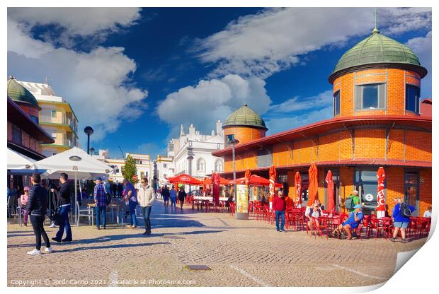 Visit to the city of Olhao, Algarve - 2 - Orton glow Edition Print by Jordi Carrio