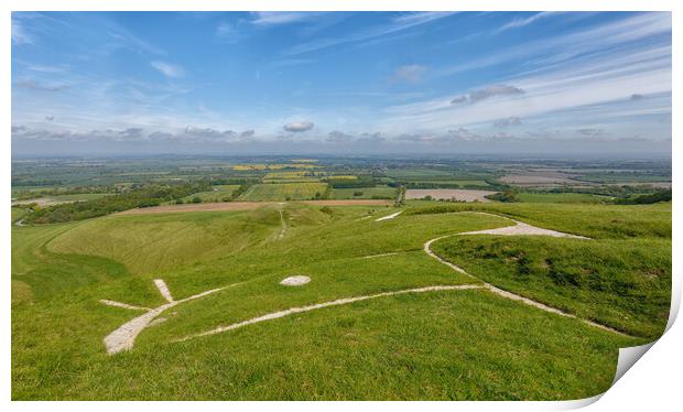 Uffington White Horse Print by Mark Godden