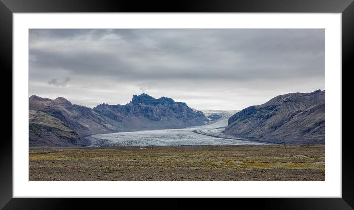 Icelandic Glacier Framed Mounted Print by Mark Godden
