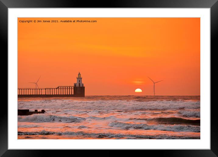 Red Sky in the Morning Framed Mounted Print by Jim Jones