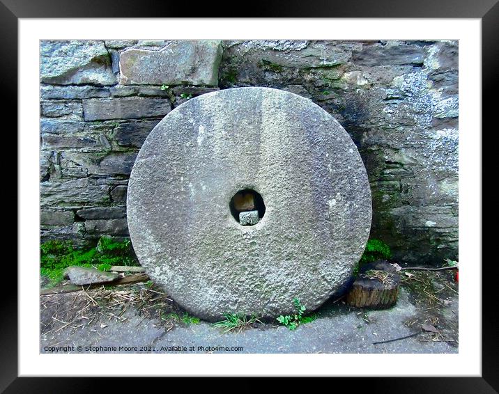 Old Grindstone in Donegal, Ireland Framed Mounted Print by Stephanie Moore