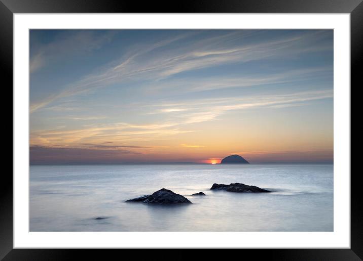 Sunset by Ailsa Craig Framed Mounted Print by Robert McCristall