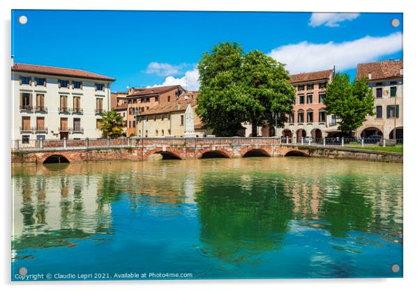 Treviso, city of water #1 Acrylic by Claudio Lepri