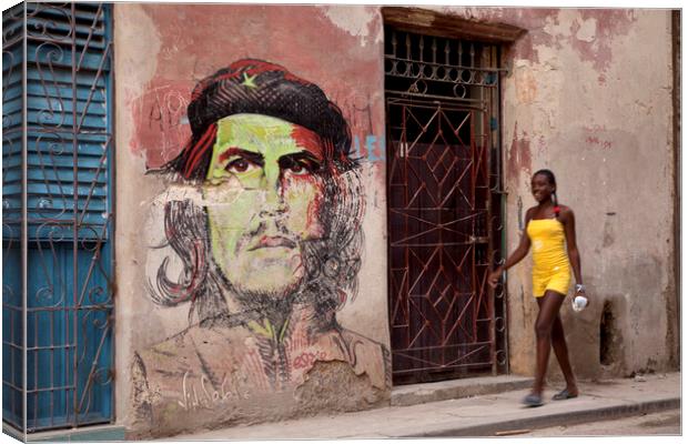 Che Guevara Canvas Print by peter schickert