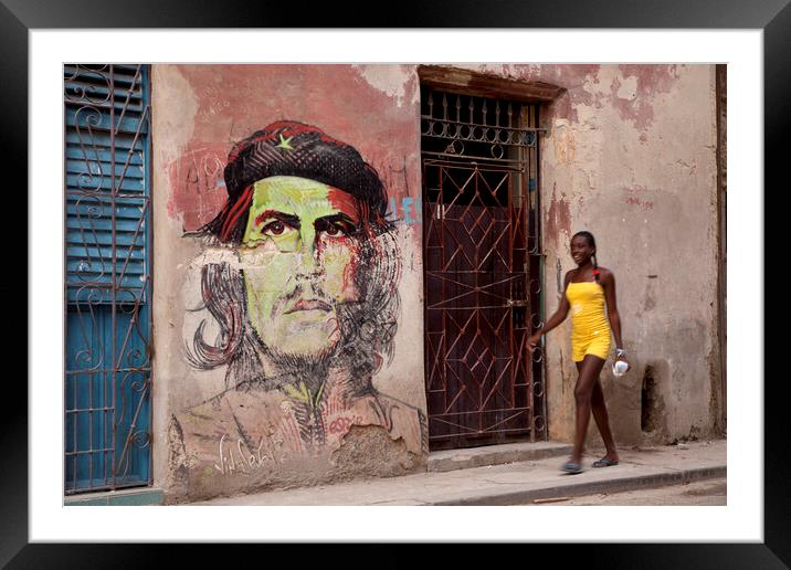 Che Guevara Framed Mounted Print by peter schickert
