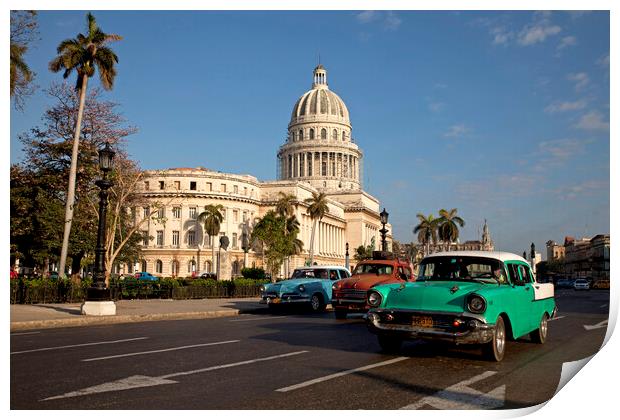 Havana, Cuba, Print by peter schickert