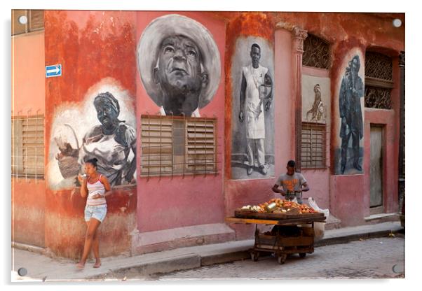 murals in Havana Acrylic by peter schickert