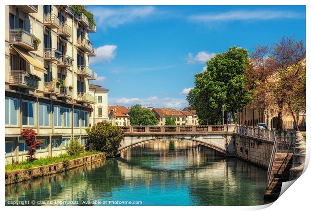 Treviso, city of water #4 Print by Claudio Lepri