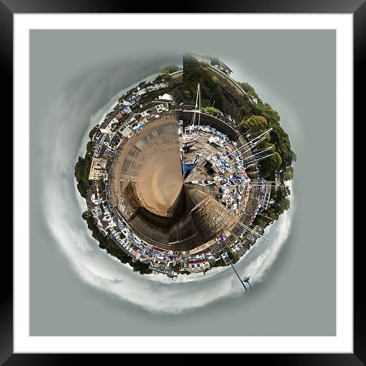 Planet Saundersfoot Harbour Framed Mounted Print by Steve Purnell