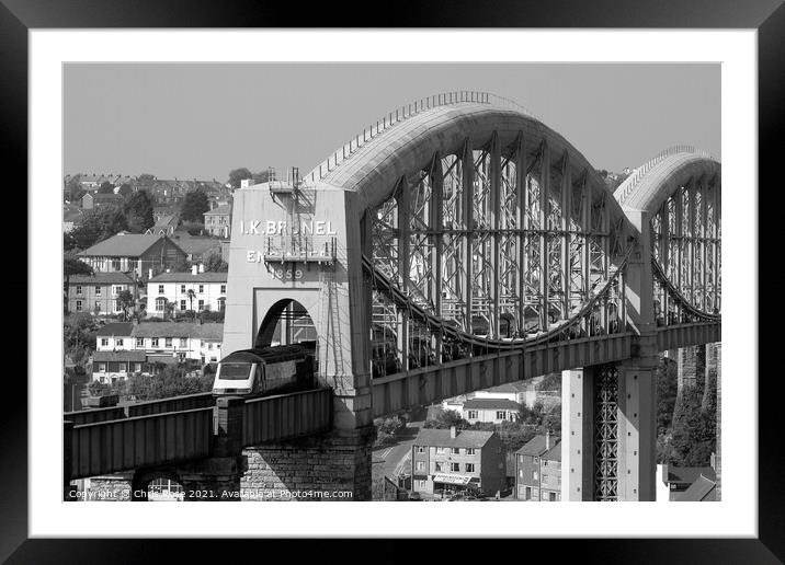 Tamar, Brunels rail bridge Framed Mounted Print by Chris Rose