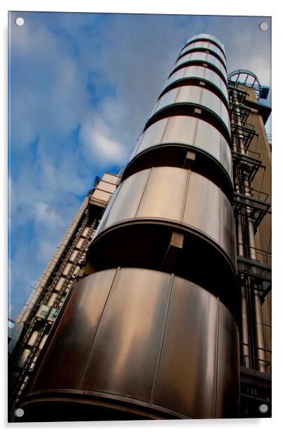 Lloyds of London Building England UK Acrylic by Andy Evans Photos