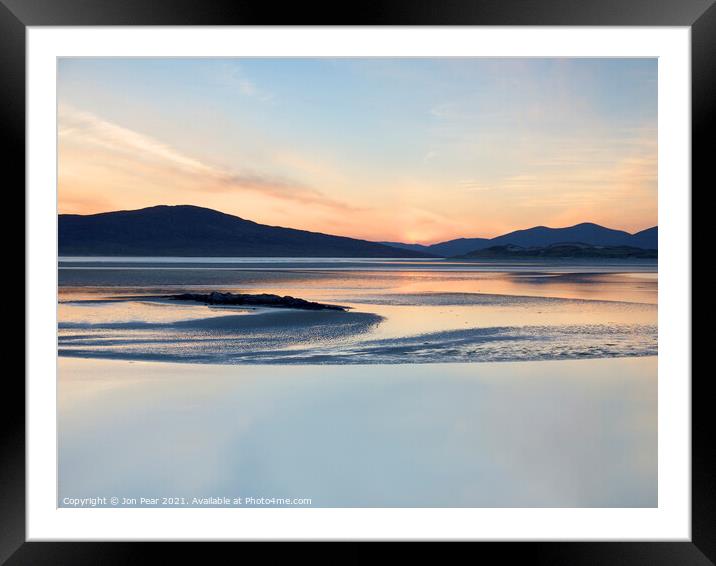 Hebridean Sunset  Framed Mounted Print by Jon Pear
