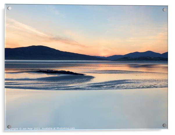 Hebridean Sunset  Acrylic by Jon Pear