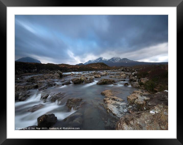 The Cuillin from Sligachan Framed Mounted Print by Jon Pear