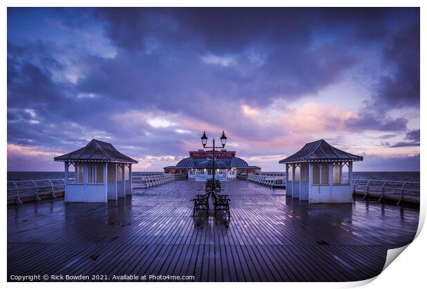 Pier after the Rain Print by Rick Bowden